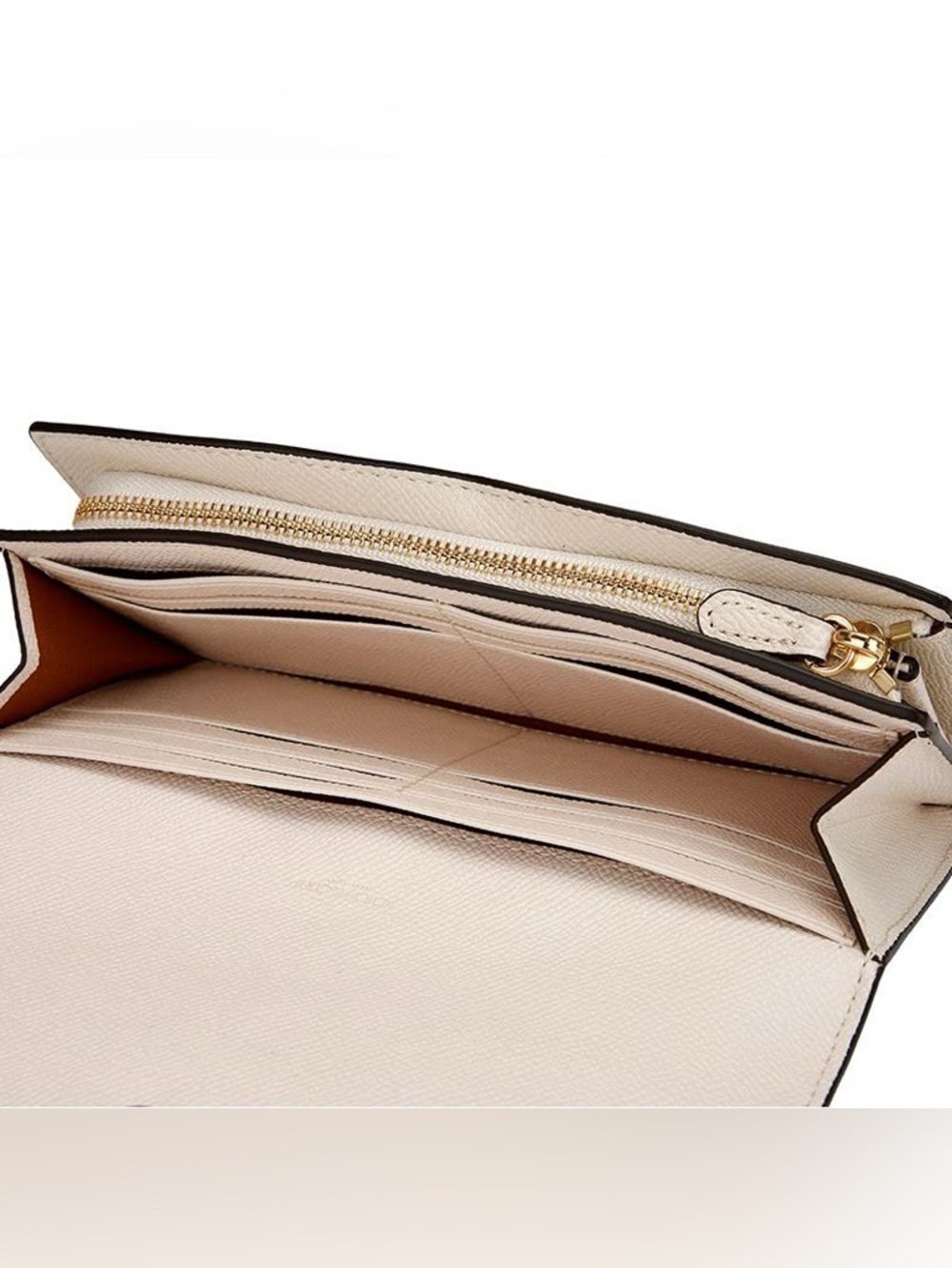 RARE Coach Designer Floral Crystal and Stud Chalk Envelope Wallet Purse F73495 - Picture 8 of 9